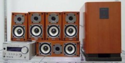 【美品】ONKYO　デジタルホームシアターシステム　BASE-V20 ONKYO 5.1ch ホームシアターシステム BASE-V20（S） オンラ