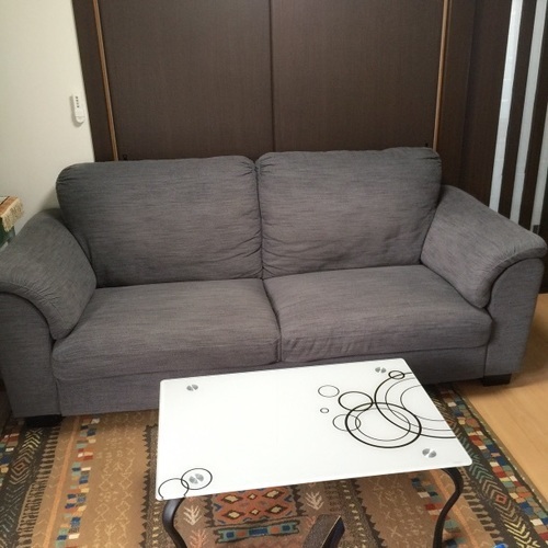 美品です！IKEA2〜4人掛けゆったりソファ！