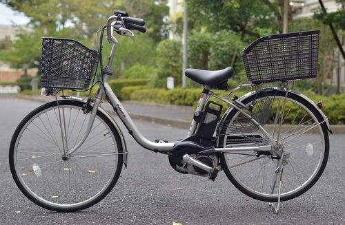 パナソニック PANASONIC　電動自転車　BE-ENTX432S [電動アシスト自転車 ビビ・TX 24型 内装3段変速 モダンシルバー]