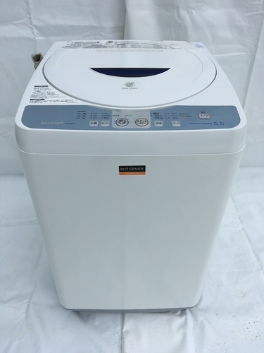 シャープ SHARP ES-BG554-A 洗濯機 5.5kg 2009年製