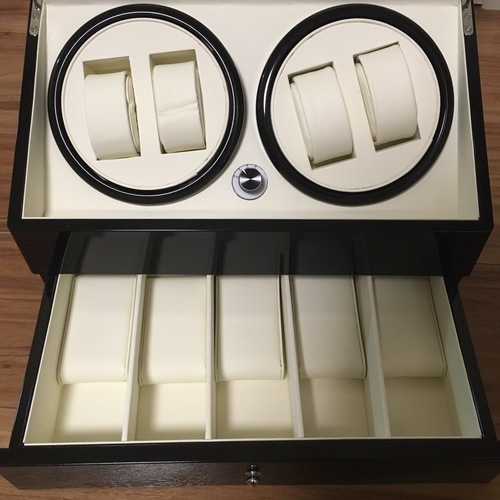 【送料込】時計収納ケース　４本同時巻き　ワインディング