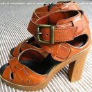 美品】クロエCHLOE イタリア製ウッドサンダル35今季ドゥロワー購入