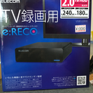 【開封済み未使用】ELECOM TV録画用HDD 2TB e:RECO