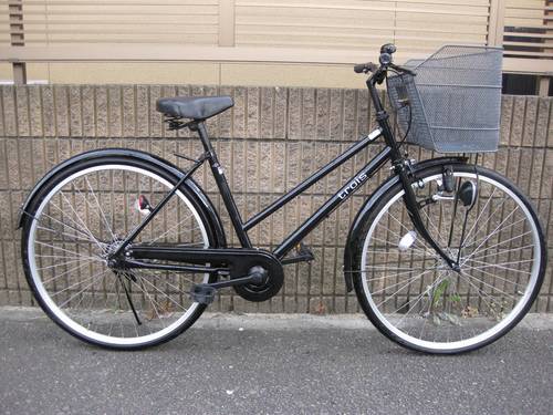 【販売済】【350】【整備済】軽快車　26インチ　シングルギヤ　ダイナモライト【6500円】