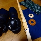 城南高校の体育で使用　剣道の竹刀、武道着のズボン