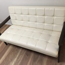 カリモク60 Kチェア 2シーター スタンダードアイボリー 　中古　※値段変更しました。