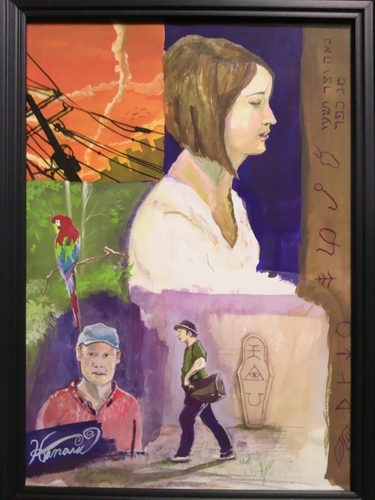 不透明水彩　絵画　ヒューマン　ファール