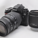 ★★★完売★★★　　初心者応援●極上●NIKON ニコン D70 Wレンズ 超望遠300mmレンズ #54