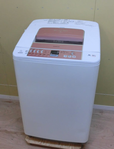 【販売終了しました。ありがとうございます。】日立　8.0㎏　ステンレス槽　全自動洗濯機　2010年製　中古品