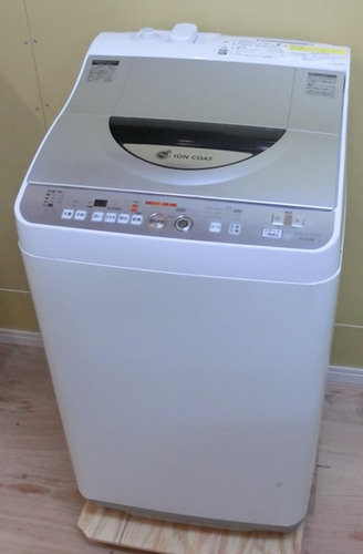 【取引終了ありがとうございます】シャープ　5.5㎏　ステンレス槽　洗濯機　乾燥機能付き　中古品