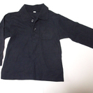 ◆100円SAIL◆紺色の長袖ポロシャツ（サイズ100）
