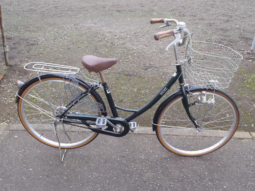 終了　ママチャリ　２６インチ　シングルギヤ　カギ新品　中古自転車　049