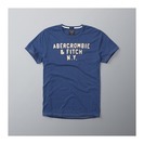 Abercrombie&Fitch ロゴ グラフィック Tシャツ ブル
