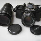 PENTAX mv1のフィルムカメラ、レンズ２本　50ｍｍ、80...