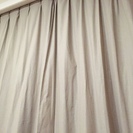 [中古美品] MUJI（無印良品）綿平織プリーツカーテン200c...