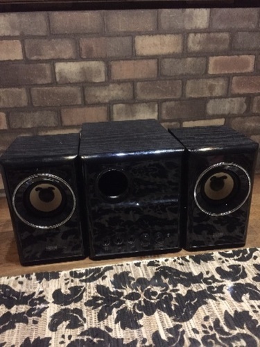 木製2.1chマルチメディアスピーカー
