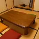 家具調こたつ　オフシーズンは座卓　165×90×37.5　used
