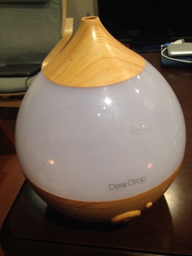 超音波式 アロマ加湿器 Dew Drop ナチュラルブラウン