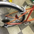 [3628]tokyobike トーキョーバイク　クロスバイク　26×1.25　8段変速　クロモリ　タイヤ新品　オレンジ