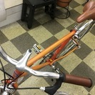 [3628]tokyobike トーキョーバイク　クロスバイク　26×1.25　8段変速　クロモリ　タイヤ新品　オレンジ