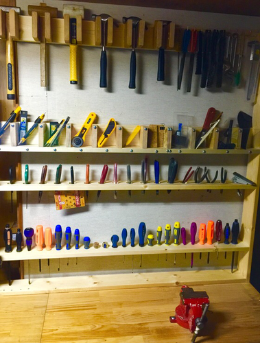 DIY 工具ストッカー 工具全部 壁収納 - 収納家具