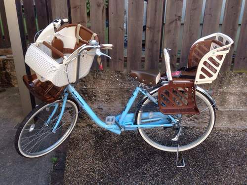 【値下げ】子ども乗せ自転車 プチママン 3人乗り