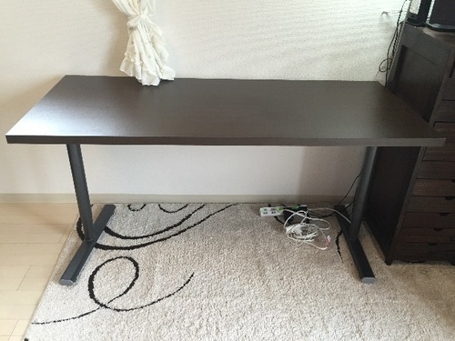 値下げしました＊ニトリ＊デスク＊ダークブラウン＊１４０cm＊ほぼ新品