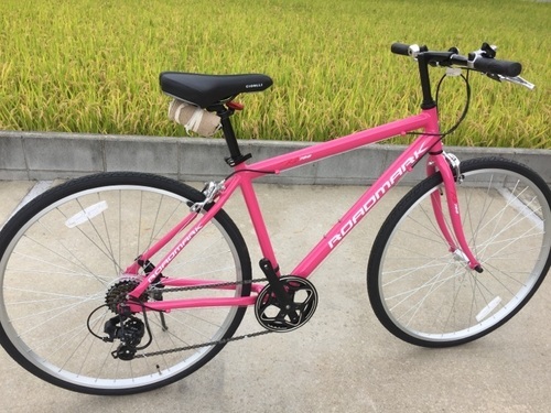 稀少アルミフレーム Bianchi クロスバイク 700C ピンク 半額