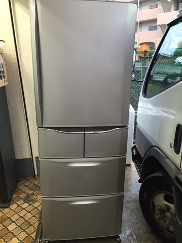 【同梱不可】 予約済2004年 自動製氷機能付き 冷凍冷蔵庫 404L 三洋 冷蔵庫
