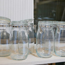 ガラスキャニスター・保存瓶・保存容器・梅酒瓶　6個セット