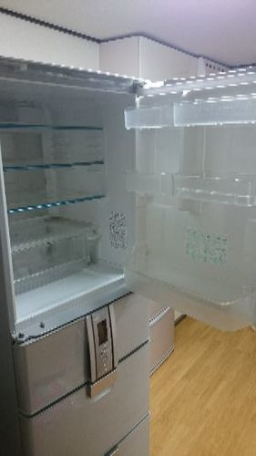 シャープ SHARP 冷蔵庫（415L・左右開き） SJ-HL42P-S（シルバー系） 冷⇔温 愛情ホット庫  大きなキズ無し