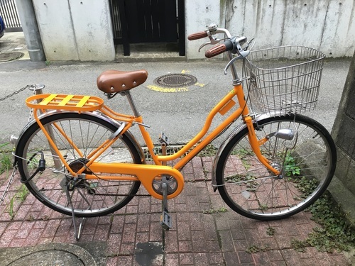 坂戸マミーマート アサヒのオレンジ自転車種類