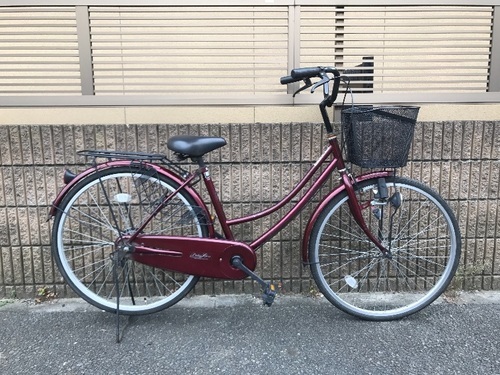 【販売済】【352】【整備済】軽快車　26インチ　シングルギヤ　ダイナモライト【6000円】