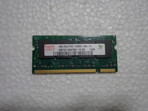 ノートパソコン用メモリ　４ＧＢ　１枚　ＰＣ２－５３００Ｓ　hynix製