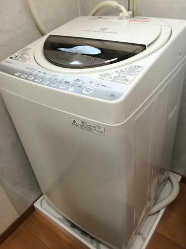 【終了】【使用頻度 低】東芝 洗濯機 6kg 2014年製 AW-60GM(W)