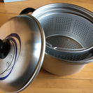 三協水切り網付き鍋   ２４㎝   未使用