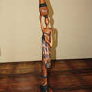 アフリカンアート　ケニアの木製オブジェ　No.14
