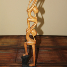 アフリカンアート　ケニアの木製オブジェ　No.11