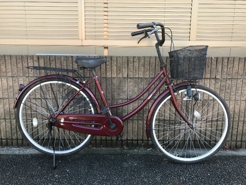 【販売済】【356】【整備済】軽快車　26インチ　シングルギヤ　ダイナモライト【6000円】