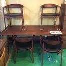 【激安】 ダイニングセット　HORSE SHOE DINING TABLE & CHAIR