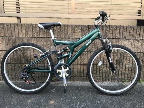 【販売済】【362】【整備済】MTB JEEP製　26インチ　シマノ製3×6段ギヤ【13500円】