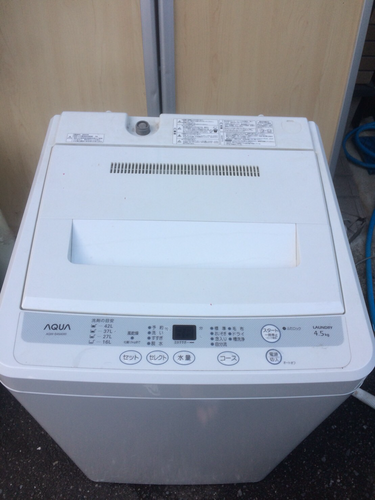 美品！2012年製 洗濯機 風乾燥 4.5Kg AQUA