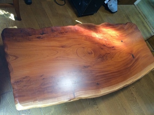 一枚板の欅テーブル