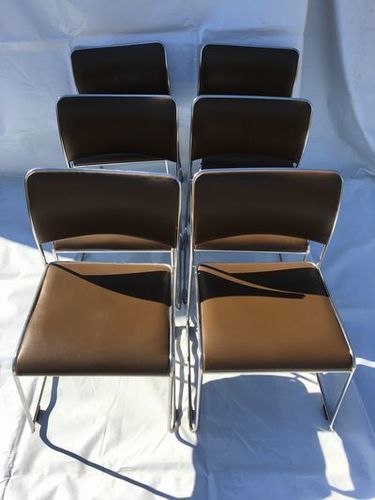 オフィス家具　スタッキングチェア　6脚