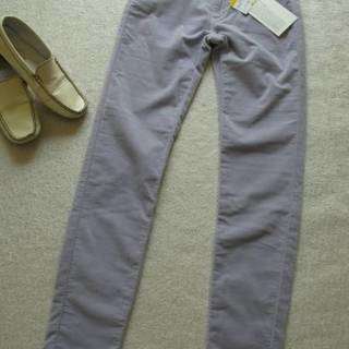 新品タグ】23区*今季ストレッチスキニーベロア美脚パンツ36春秋冬