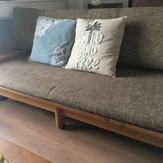 飛騨産業 背クッション付きソファー3P SN15SO