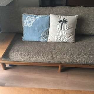 飛騨産業 背クッション付きソファー3P SN15SO