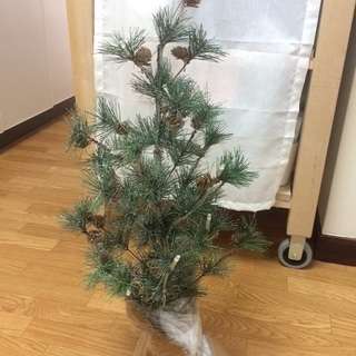 ■クリスマスツリー　６０センチ　ライト付き　美品■