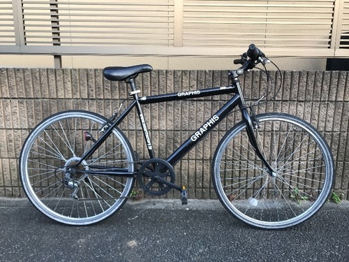【販売済】【365】【整備済】GRAPHIS　27インチ　シマノ製6段変速【12500円】