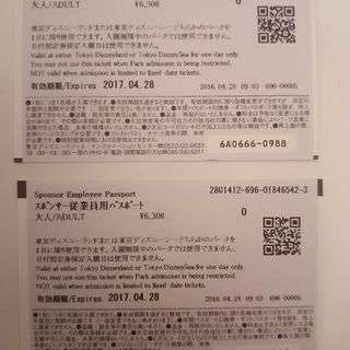 ディズニーランド&シー  共通1dayパス ペア